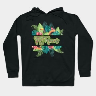 I love my Mum Tropical Fruit Mom - 2021 Mother's Day Design for the Moms of Summer Hoodie